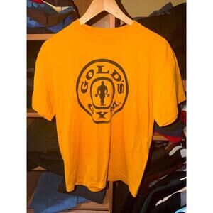 Gold’s Gym Classic Logo Workout T-Shirt Mens MD Vintage Y2K 90s Rare